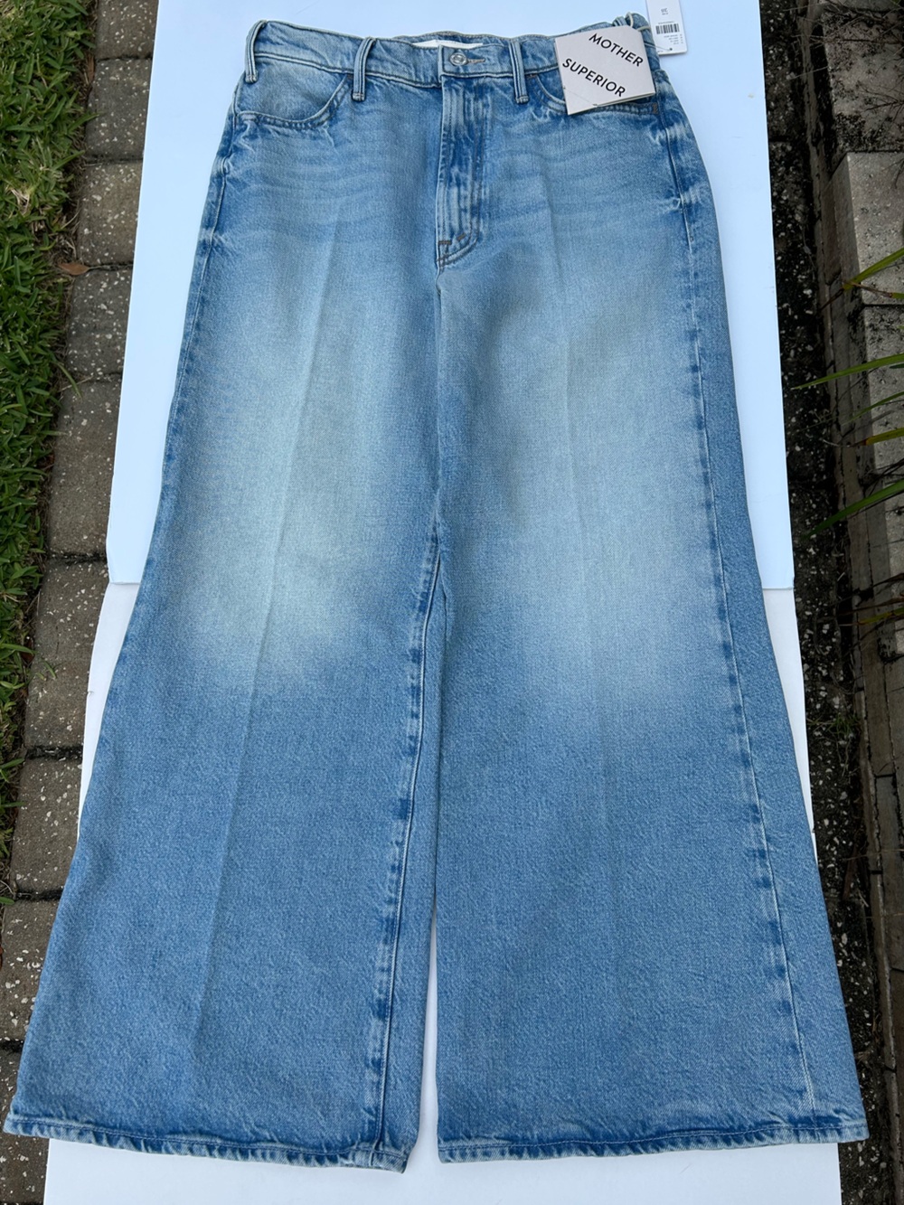 NWT🌷MOTHER Hustler Roller Ankle High-Rise Wide-Leg Jeans - Picture 7 of 15